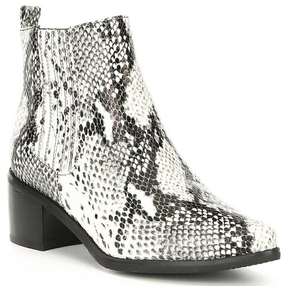 BLONDO Elvina Snake Print Chelsea Boot 8 New - Picture 1 of 6